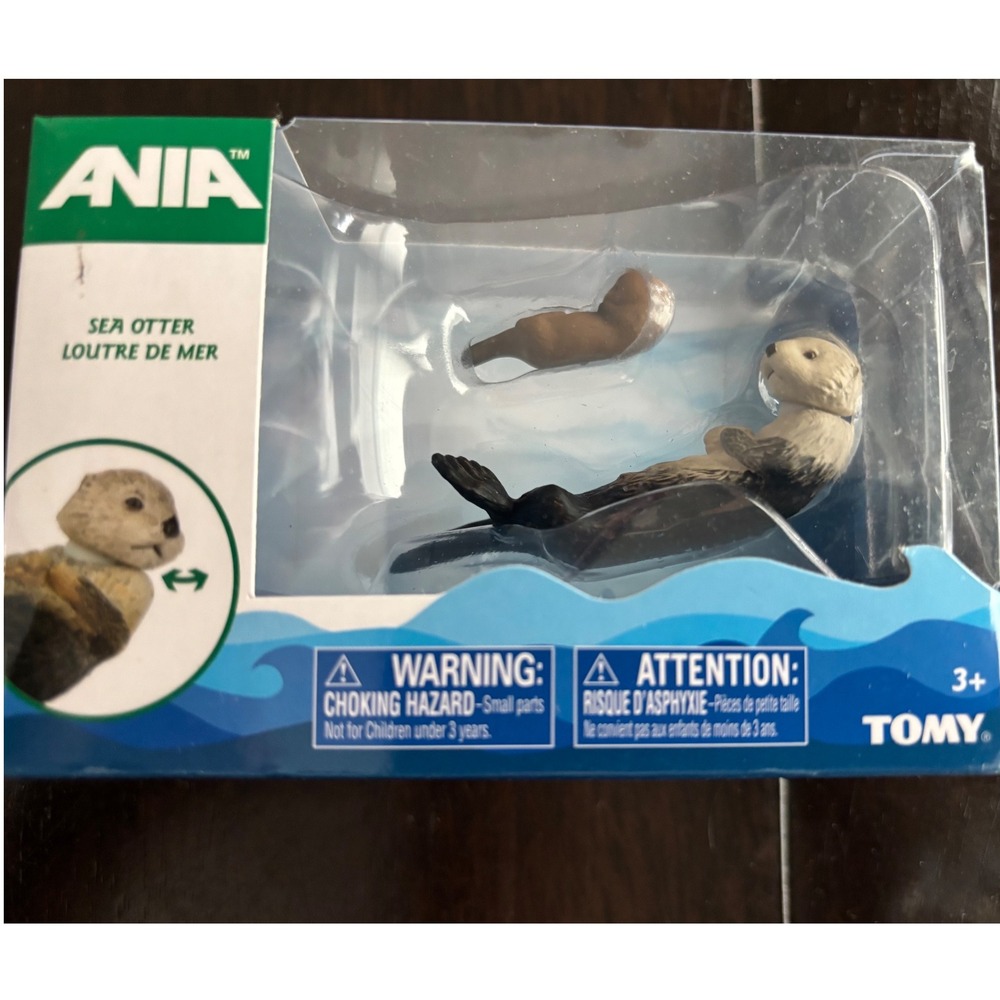 Tomy Ania Sea Otter Animal Figure Articulated Mini Collectible Toy T16075